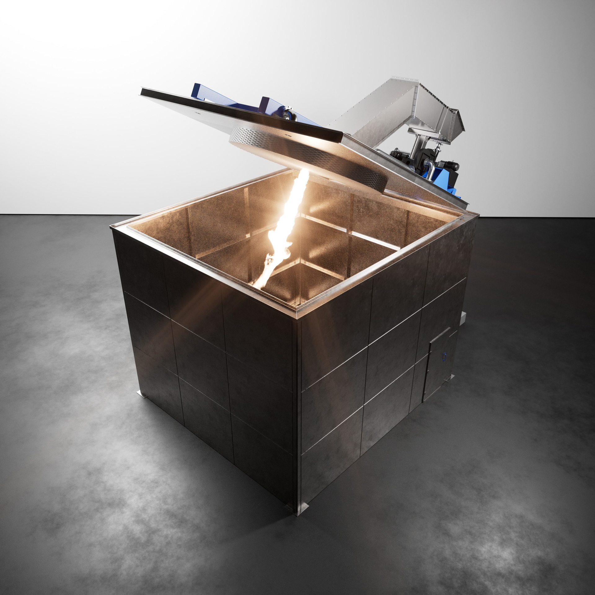 Enclosed ladle Preheater